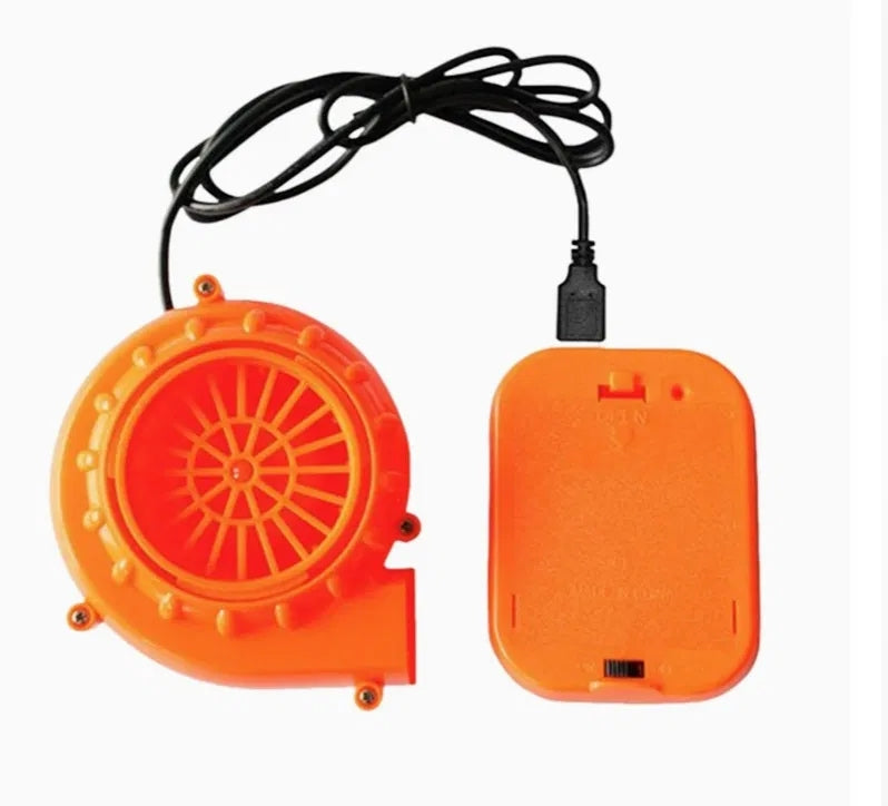 Ventola + box per le batterie + cavo usb
